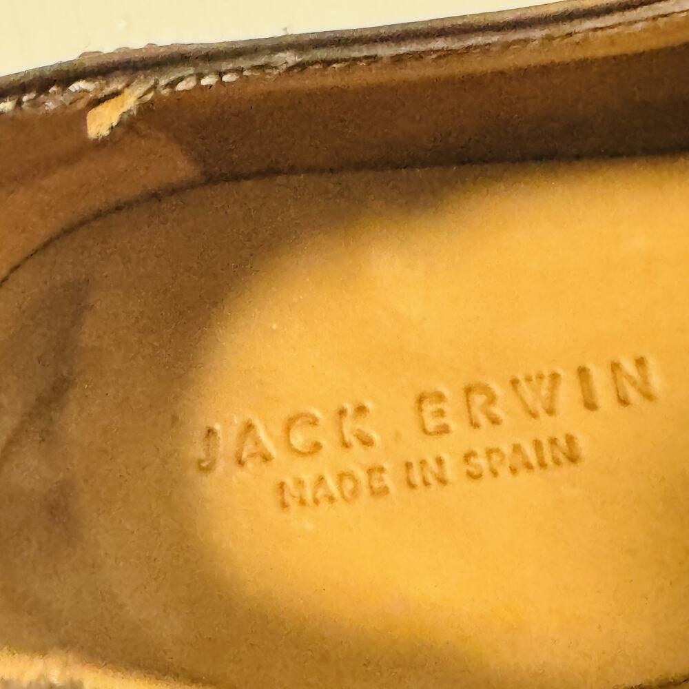 Elegant Dark Brown Cap Toe Oxfords - Picture 9 of 10